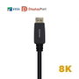 Aisens Cable DisplayPort 1.4 Certificado 8K 3m Negro